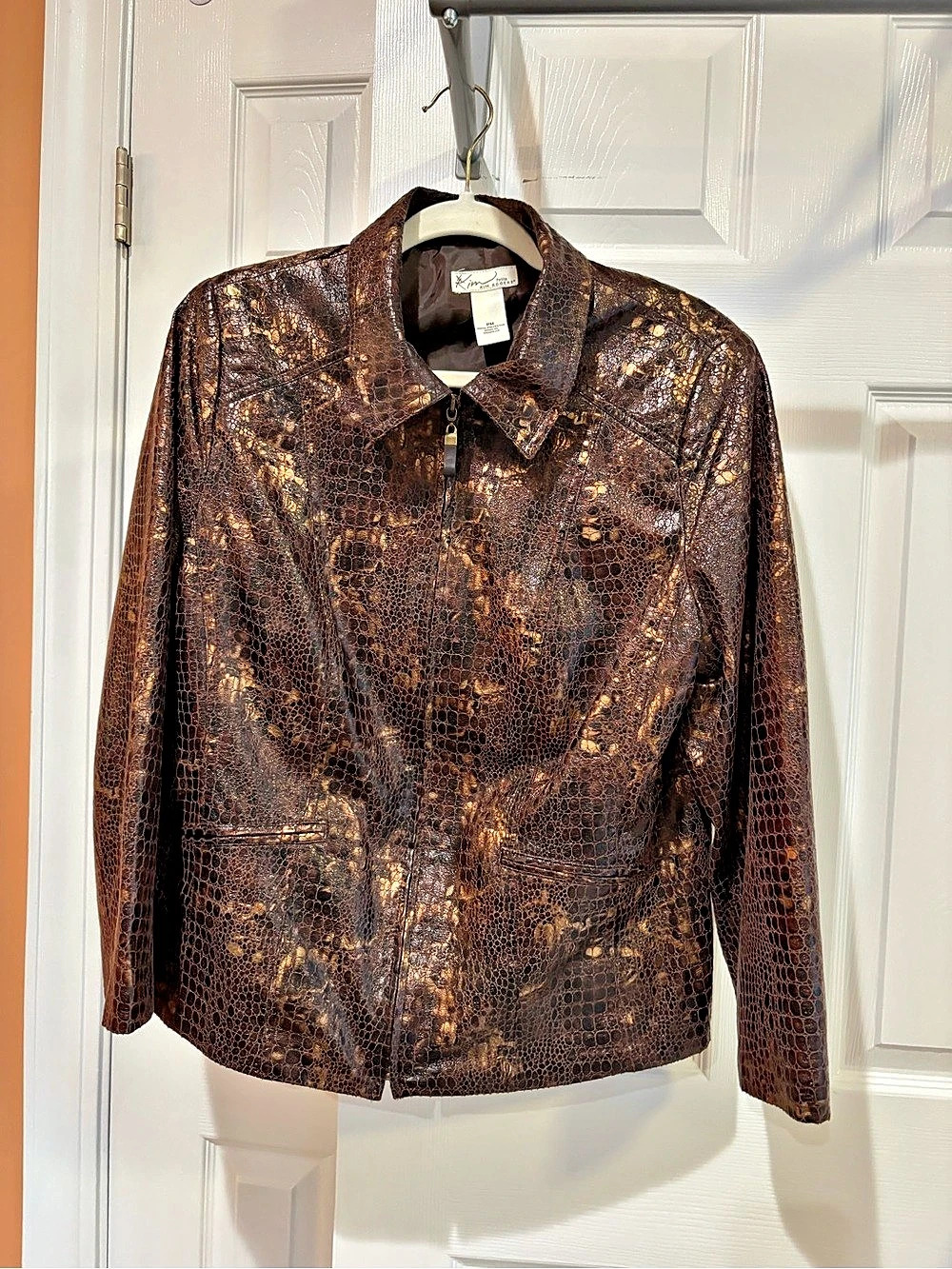 Kim Rogers Women's Animal Print Jacket Size Medium